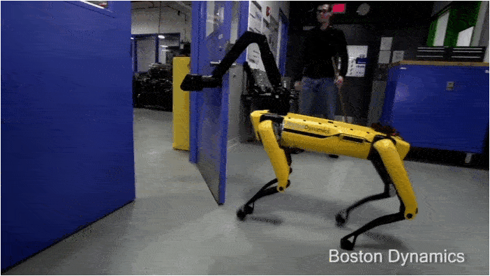 Spotmini Boston Dynamics apre le porte