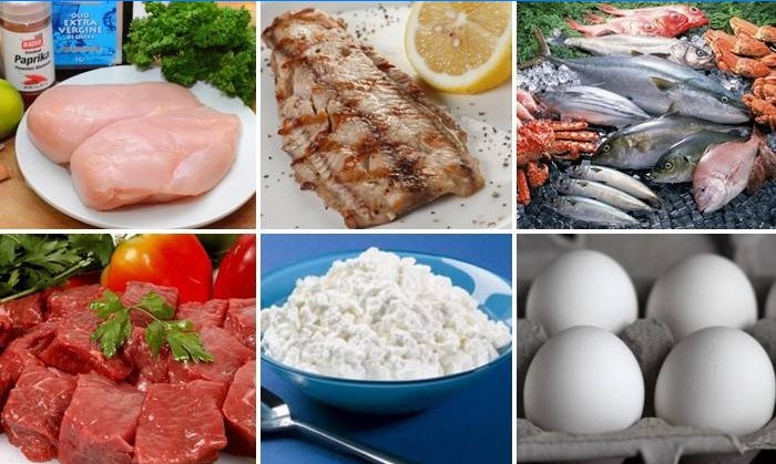 Menù dietetico proteico