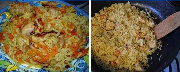 Ricetta di riso al pollo