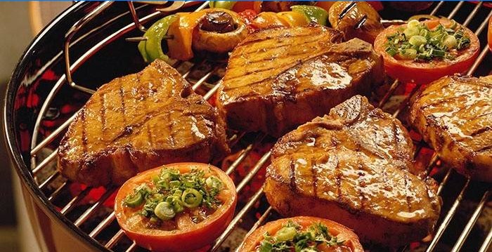 Carne alla griglia - un piatto dimagrante