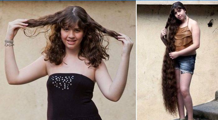 Natasha prima e dopo i tagli di capelli