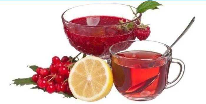 Tè con marmellata di viburno