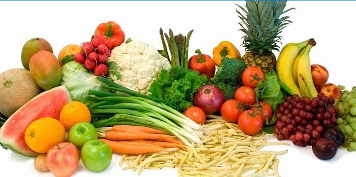 Verdure, verdure, legumi e frutta