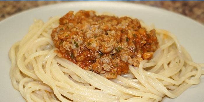 Spaghetti Con Carne Tritata