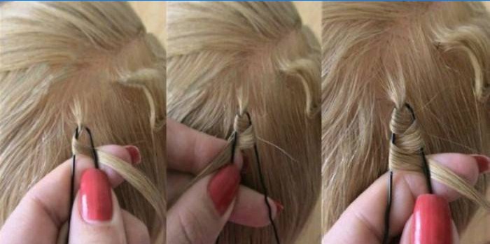 Come avvolgere i capelli con le forcine