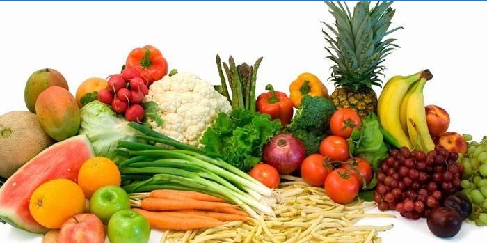 Verdure, frutta, bacche e legumi