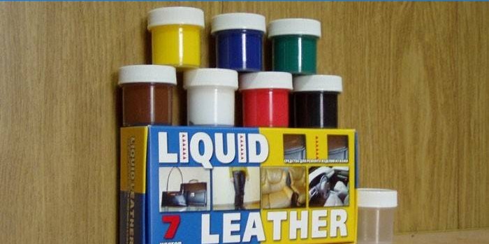 Set di pelle liquida in sette colori Pelle liquida
