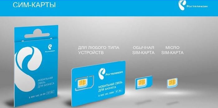 Rostelecom SIM card per diversi dispositivi
