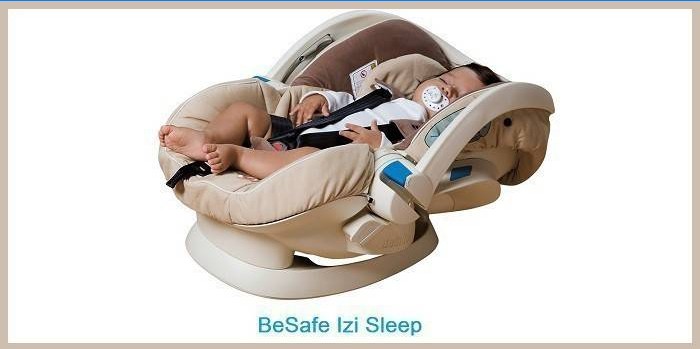 Bambino che dorme in un seggiolino auto BeSafe Izi Sleep