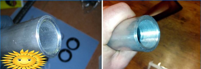 Filettatura interna in un tubo