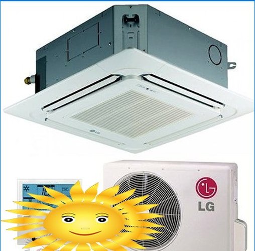 Condizionatore d'aria sospeso per controsoffitto