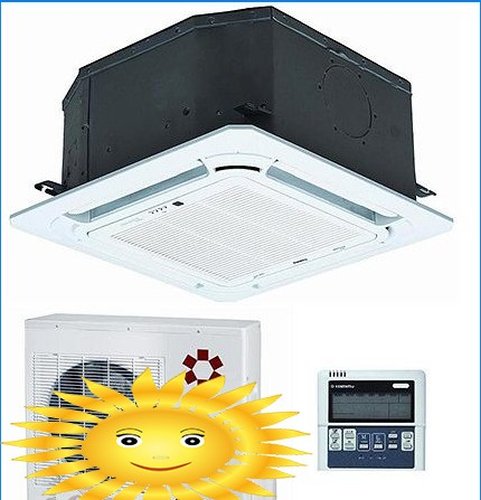 Condizionatore d'aria sospeso per controsoffitto