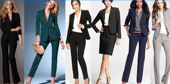Immagini femminili secondo il codice di abbigliamento tradizionale Business