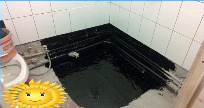 Impermeabilizzazione di un bagno sotto le piastrelle