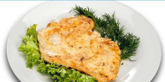 Braciola di pollo fritto in pastella