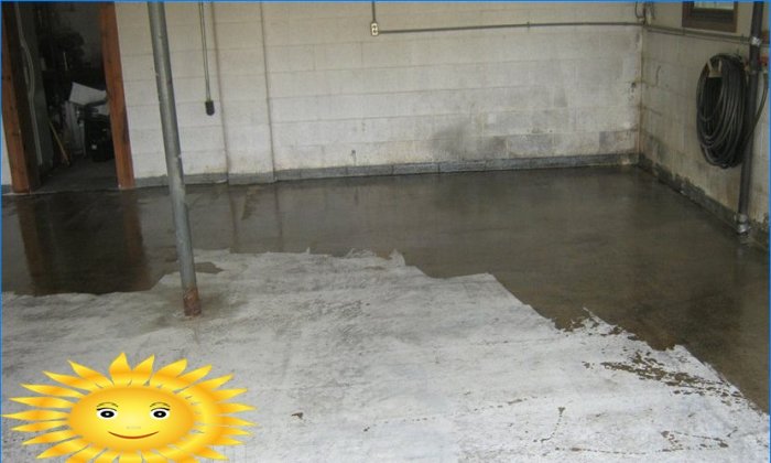 Pavimento del garage: impregnazione poliuretanica e rivestimento in cemento