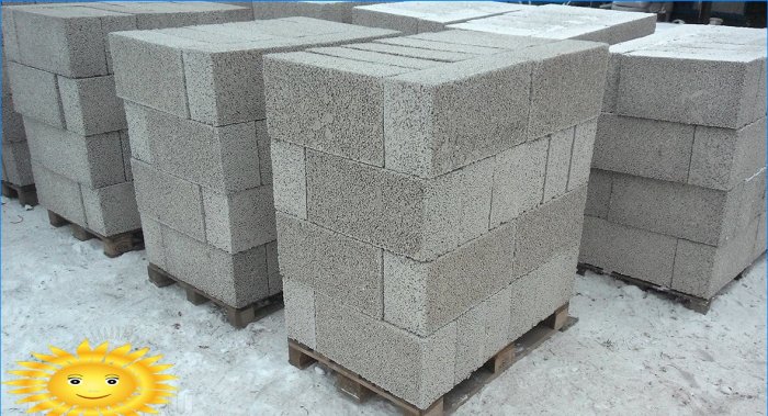 Blocchi di cemento in polistirene