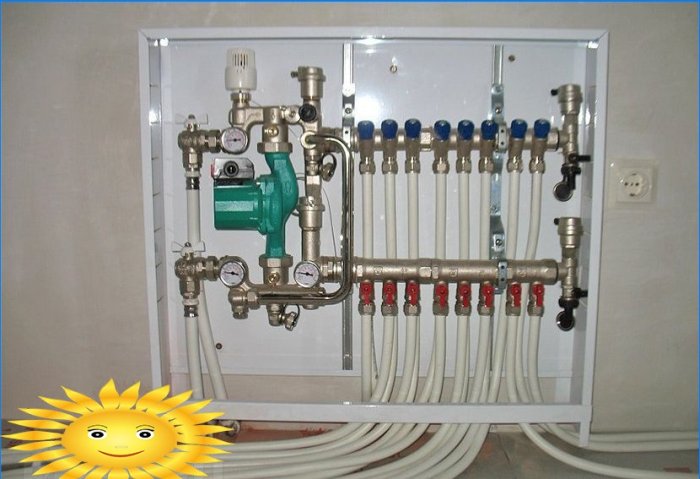 Progettazione e installazione di sistemi di approvvigionamento idrico e di riscaldamento per una casa fatta di tubi in polimero metallico