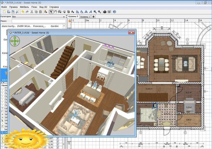 Design per la casa in Sweet Home 3D