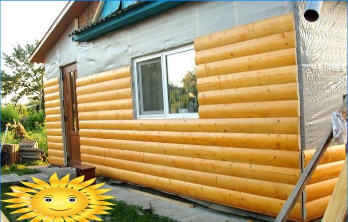 Installazione fai-da-te di case in blocchi di legno