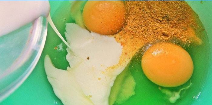 Pastella di uova con senape