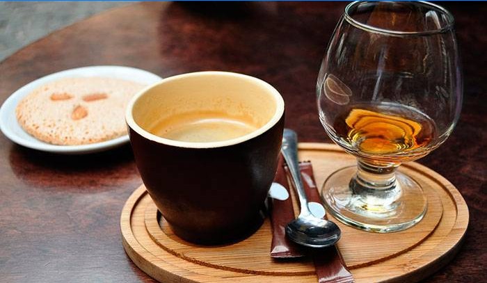 Cognac con caffè