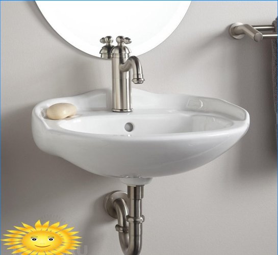 Mini-lavandini all'interno del bagno e della toilette