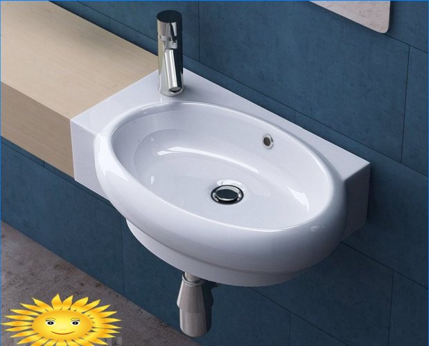 Mini-lavandini all'interno del bagno e della toilette