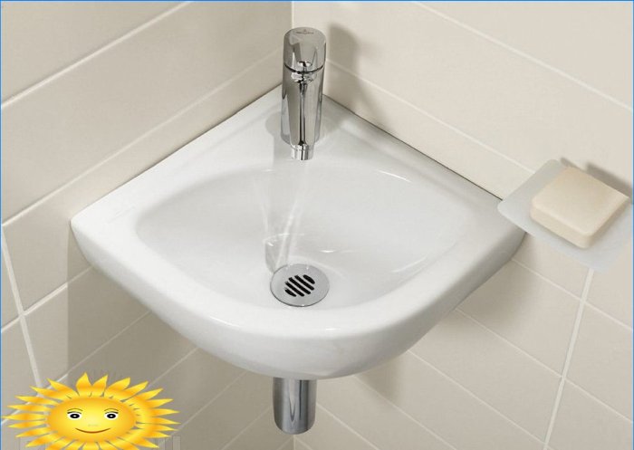 Mini-lavandini all'interno del bagno e della toilette