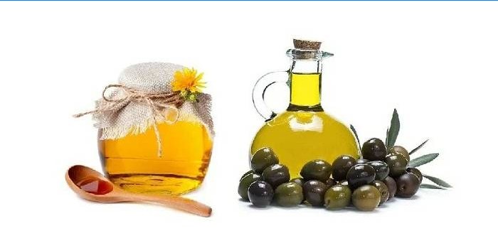 Miele e olio d'oliva