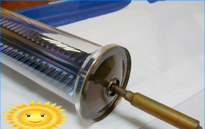 Collettore solare sottovuoto per riscaldamento domestico