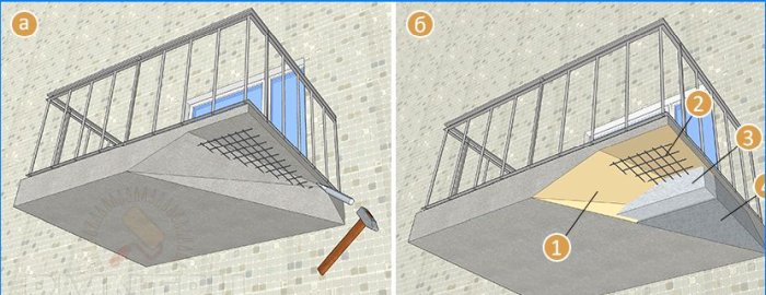 Riparazione lastre balcone