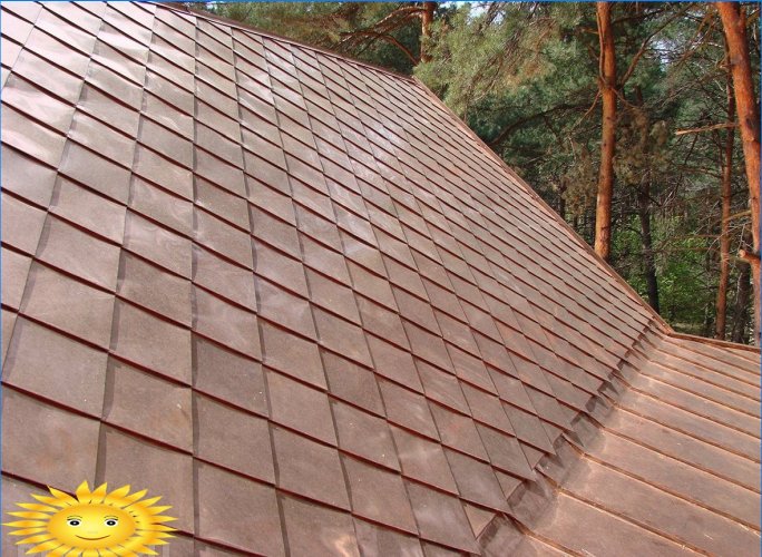 Tetto metallico: scacchiera o tetto in scala