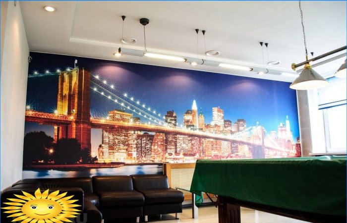 Soffitto teso sul muro