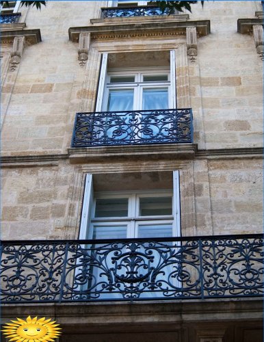 Balcone alla francese: tipi, caratteristiche, disposizione