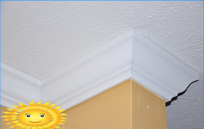 Zoccolo di plastica del soffitto