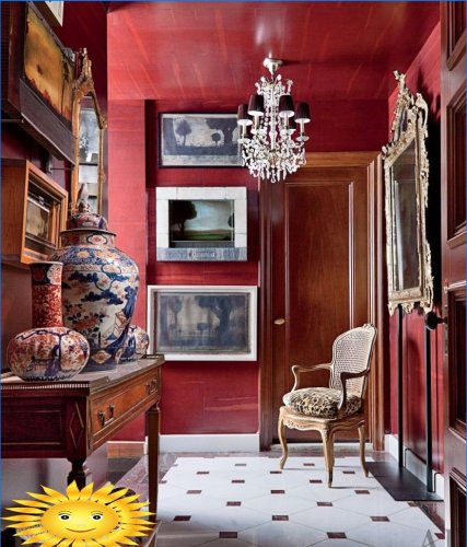 Marsala color vino - una tendenza della moda del 2015 negli interni