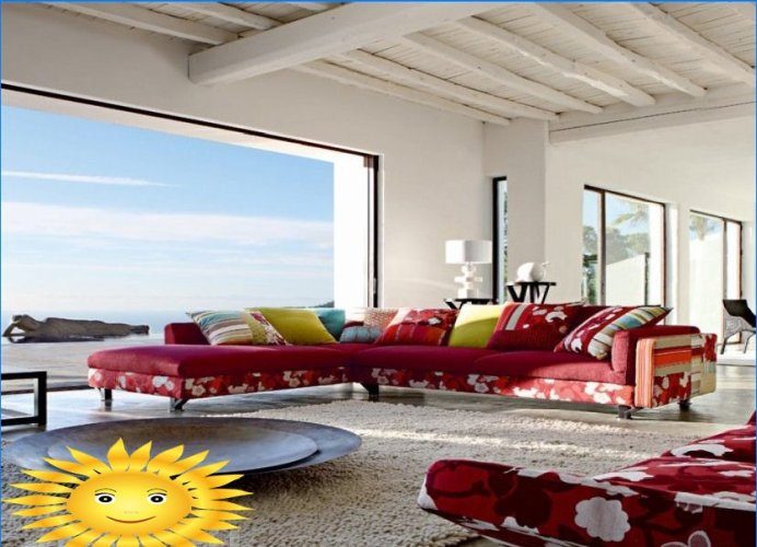 Marsala color vino - una tendenza della moda del 2015 negli interni