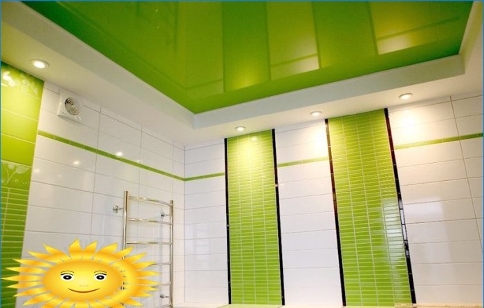 Soffitto teso in bagno