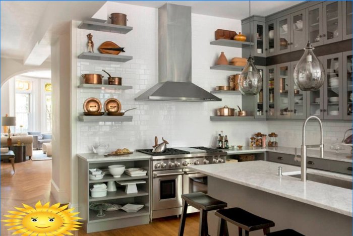 Tre aree di stoccaggio in cucina: come posizionare tutto correttamente