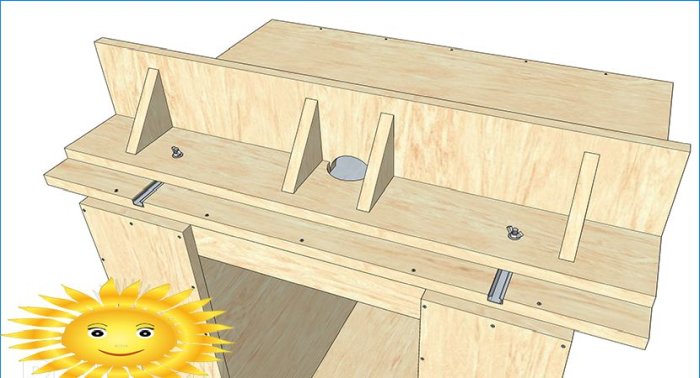 Tavolo di fresatura fai-da-te per un router manuale, istruzioni dettagliate