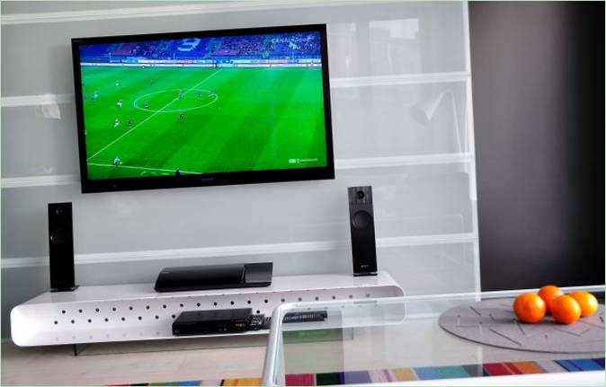Home cinema nella casa Igloo