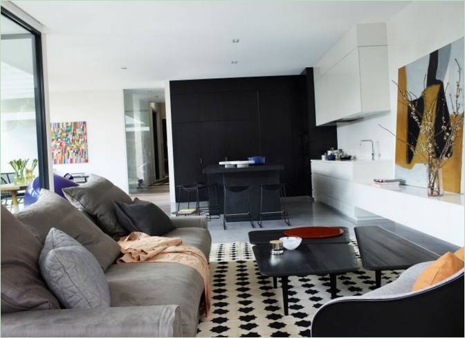 Un insolito design moderno di una casa privata nei sobborghi di Melbourne, Australia