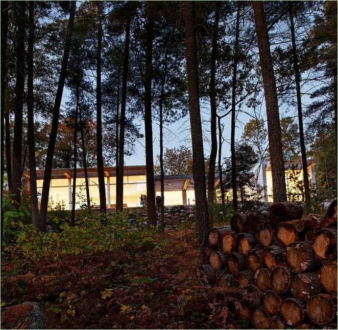 Residenza Carling nel bosco di TACT Architecture