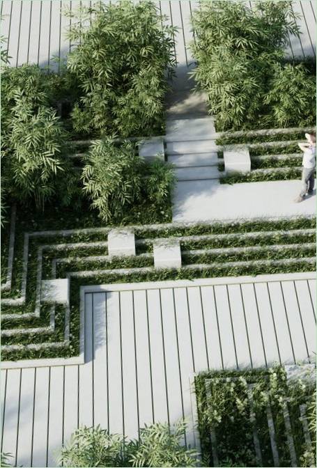 Progettazione di giardini a labirinto in India
