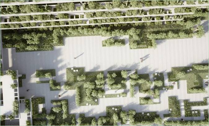 Progetto di design del giardino in India