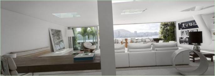Design degli interni della residenza Urca in Brasile