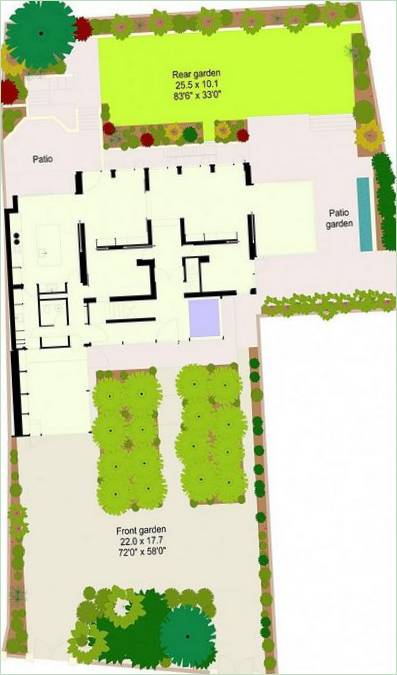 Planimetria della residenza The Lawns