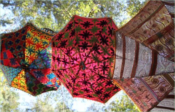 Ombrellone da giardino con colori vivaci Ombrello per il giardino