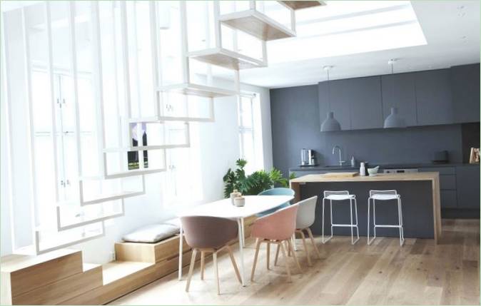 Progetto di cucina per interni di Haptic Architects